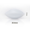Bel-Art Spinbar Teflon Elliptical (Egg-Shaped) Magnetic Stirring Bar; 25.4 X 12.7MM, White